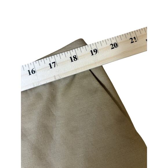 Merona Tan Linen Look Stretch Pencil Skirt Size 16 - Picture 3 of 5